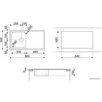 Кухонная мойка Smeg LYP861D