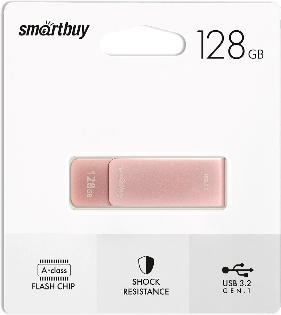 

USB Flash SmartBuy M1 128GB (розовый)