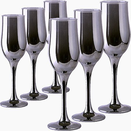 

Набор бокалов для шампанского Mayer&Boch Сияющий графит GR160-06