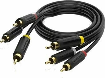 

Кабель Vention BCABH RCA - RCA (2 м, черный)