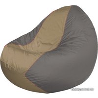 Кресло-мешок Flagman Classic К2.1-197 (серый/бежевый темный)
