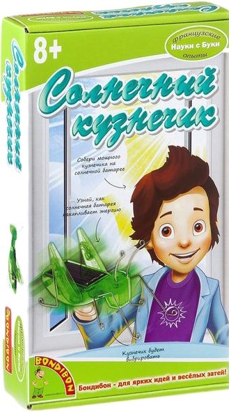 

Набор для опытов Bondibon Науки с Буки Солнечный кузнечик ВВ2025