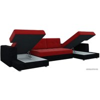 П-образный диван Mebelico Эмир-П (красный/черный) [A-57583]