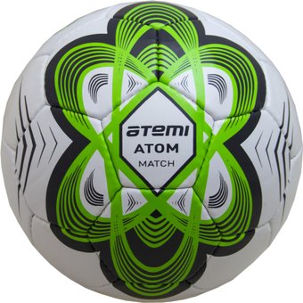 Футбольный мяч Atemi Atom PU (5 размер, зеленый)