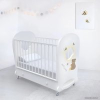 Классическая детская кроватка Nuovita Stanzione Honey Bear Swing (белый)