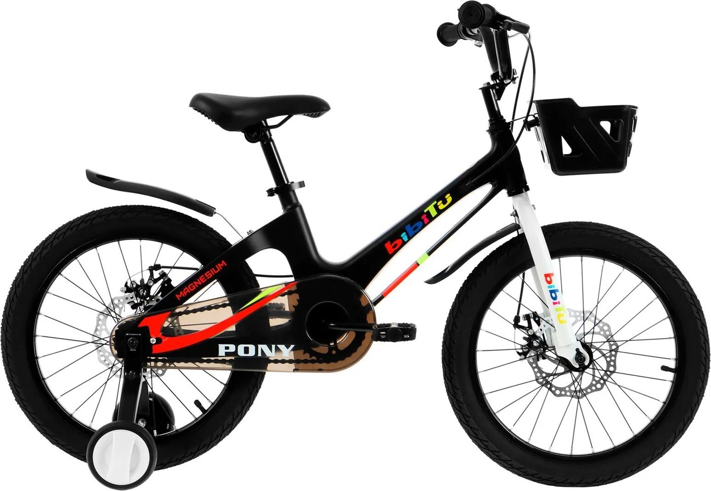 Детский велосипед Bibitu Pony 10321998 (черный/белый, разобранный)