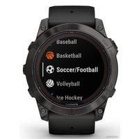 Умные часы Garmin Fenix 7X Pro Sapphire Solar (карбоново-серый титан/черный)