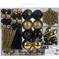 Елочная игрушка Золотая сказка 592183 (130 шт, красный/золотой/белый)