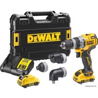 Дрель-шуруповерт DeWalt DCD703L2T (с 2-мя АКБ, кейс, набор патронов)
