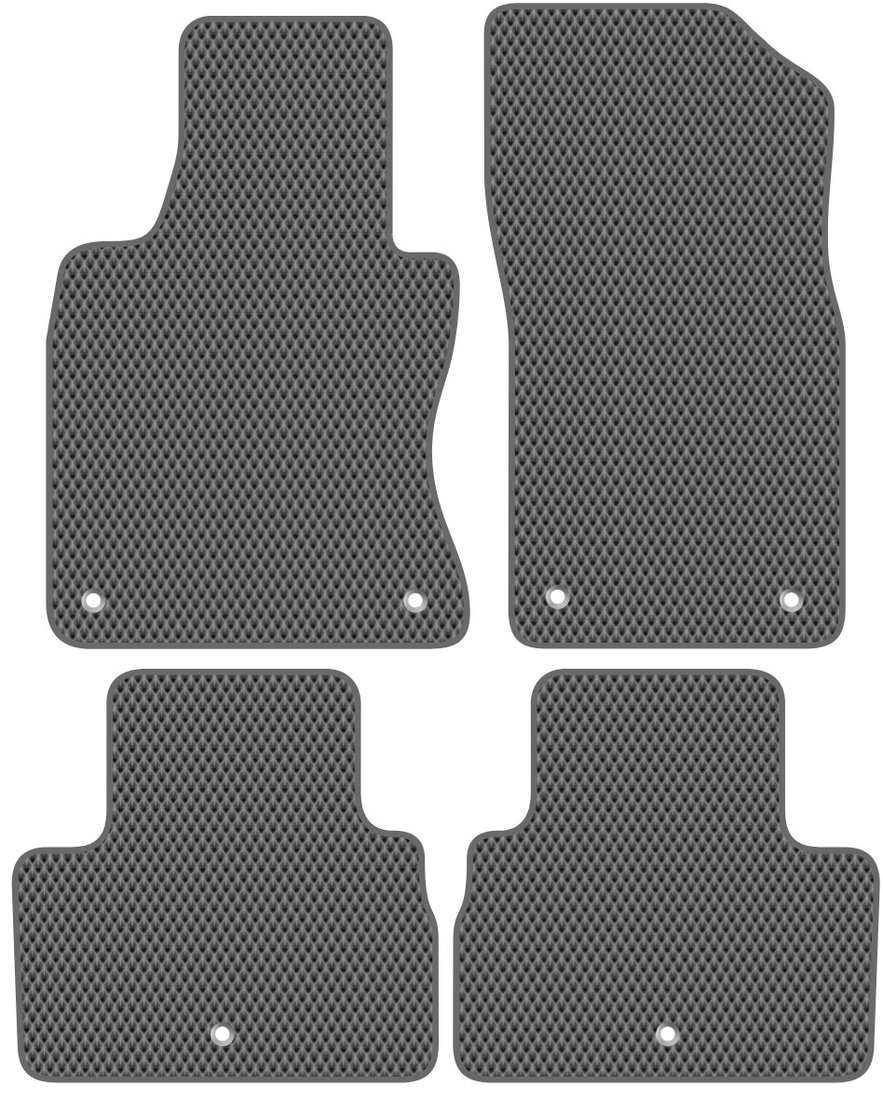 

Комплект ковриков для авто Alicosta Infiniti Q60 V (купе / СV37 Купэ) 2016 - Н.В. (серый, ромб)