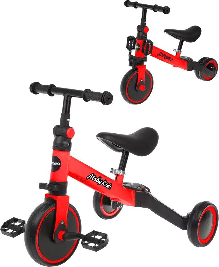 

Беговел-велосипед Moby Kids SuperJoy 649394 (красный)