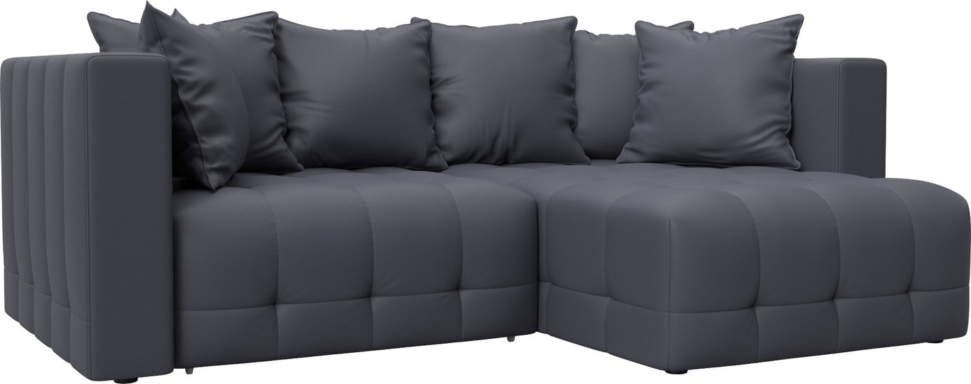 

Угловой диван Лига диванов Лига-052 НПБ универсальный 129913 (экокожа Grifon 15 серый)