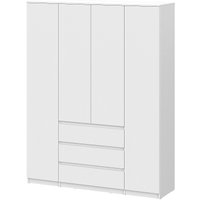 Шкаф распашной NN мебель Денвер 00-00117160 (белый)