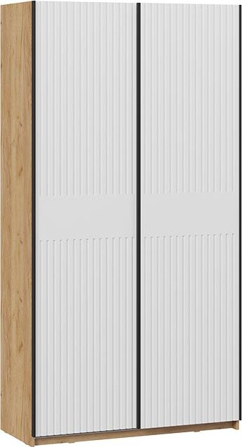 

Шкаф-купе Трия Оскар Хилтон Т2 1200 271022 (ручка черная/дуб крафт золотой/белый матовый)