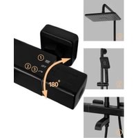 Душевая система  Grocenberg GB7005 (черный матовый)