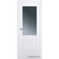 Межкомнатная дверь ProfilDoors Классика 2U L 60x200 (аляска/графит с прозрачным фьюзингом)