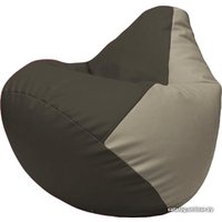 Кресло-мешок Flagman Груша Макси Г2.3-1602 (черный/светло-серый)