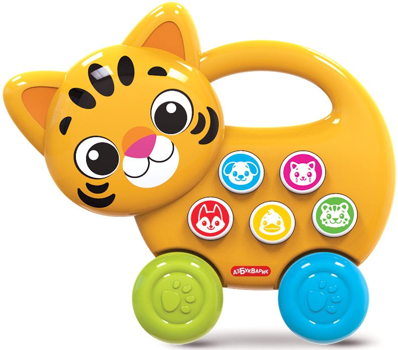 

Музыкальная игрушка Азбукварик Зверята-каталочки. Тигренок