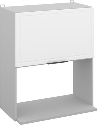 Шкаф навесной Arvento Корнелия Флок-плюс ВШ60-1г-свч (белый софт)