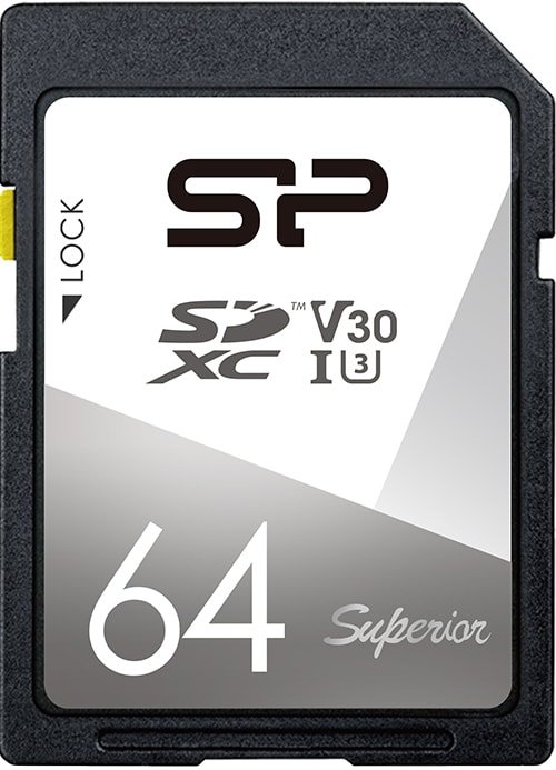 

Карта памяти Silicon-Power Superior SDXC SP064GBSDXCV3V10 64 GB