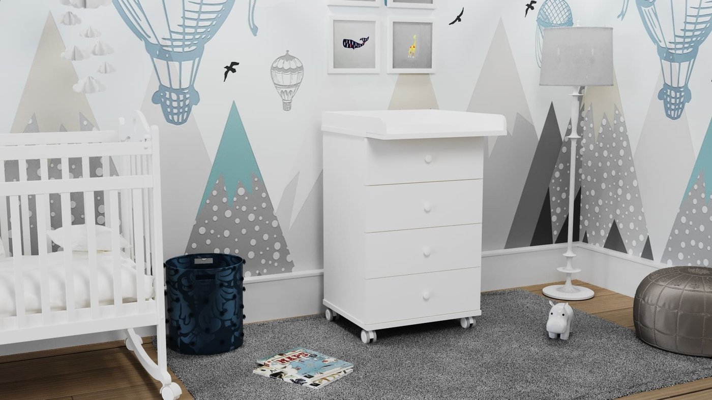 

Детский комод Incanto 600/4 (белый)