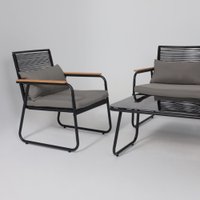 Набор садовой мебели AksHome Gardenia (черный)