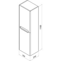  IDDIS Шкаф-полупенал Edifice EDI35W0i97 в Лиде