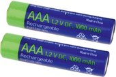 Rechargeable batteties AAA 1000 mАh 2 шт. [EG-BA-AAA10-01]