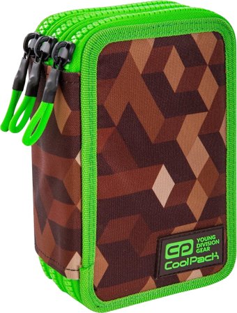 Пенал CoolPack City Jungle C67199/F (зеленый/коричневый)