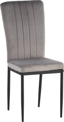 Стул Mio Tesoro Луи DC-060A (G062-38 серый/черный)
