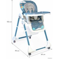 Высокий стульчик Amarobaby Enjoy (синий)