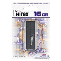 USB Flash Mirex Color Blade Line 16GB (черный) [13600-FMULBK16] в Могилеве