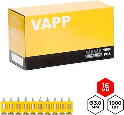 

Гвозди для пистолета VAPP VAPP.CN316 (1000 шт)