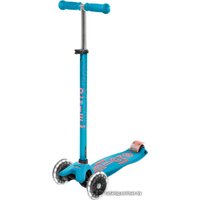 Трехколесный самокат Micro Maxi Deluxe LED (аква)