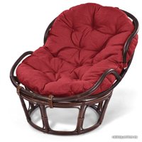 Кресло Мир Ротанга Papasan mini 23/03 (шоколад/красный)