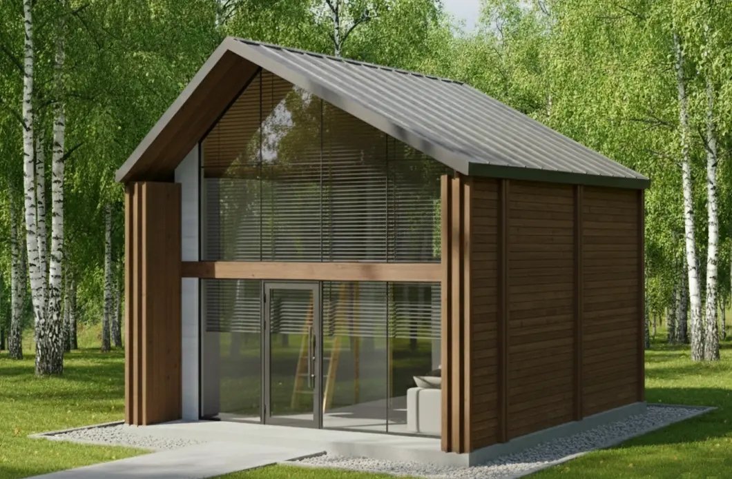 Дом Woods из бруса Студия-2