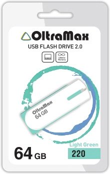 

USB Flash OltraMax 220 64GB (светло-зеленый) [OM-64GB-220-Light gr]