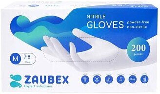 Виниловые перчатки Zaubex 9122527 (M, 200 шт)