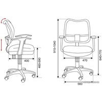 Компьютерное кресло Бюрократ CH-W797/BR/TW-14C (коричневый)