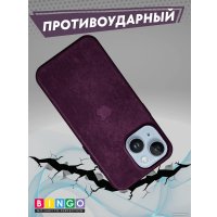 Чехол для телефона Bingo Woven Magnetic для APPLE iPhone 14 Plus (бордовый)