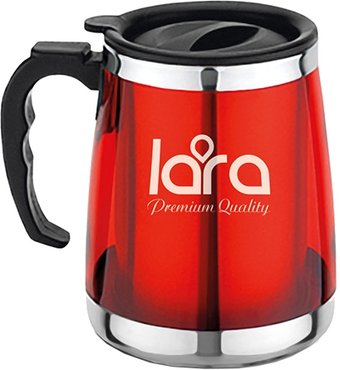 Термокружка Lara LR04-39 0.5л (красный)