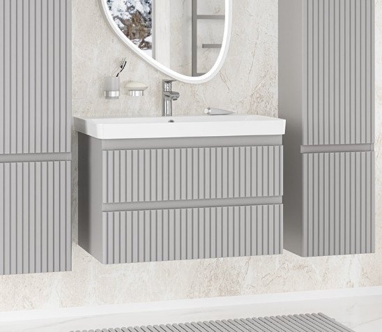 Brevita Тумба с умывальником Victory 80 VIC-07080-0302Я+11080-KL