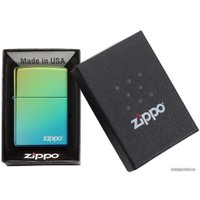 Зажигалка Zippo Classic High Polish Teal Zippo Logo 49191ZL