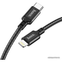 Кабель Hoco X14 USB Type-C - Lightning (1 м, черный)