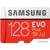 Карта памяти Samsung EVO Plus microSDXC 128GB + адаптер