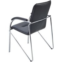 Офисный стул Helmi Самба М HL-F04 344607 (металл хром/экокожа/черный BOX2)