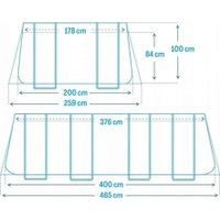 Каркасный бассейн Intex Chevron Prism Frame 26780 (400х200 см)