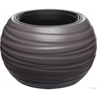 Кашпо Эльфпласт Luna D435 ЕР633 (серо-коричневый)
