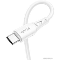 Кабель Vipfan P05 USB Type-C- USB Type-C (2 м, белый)