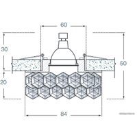 Спот Donolux DL062.02.1/9 crystal/rose